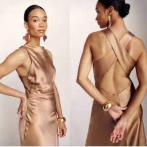 Reformation Casette Silk Dress